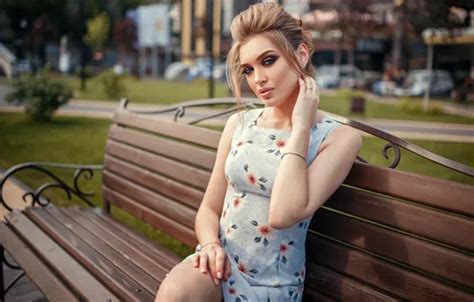 Wallpaper Look The Sun Pose Model Portrait Makeup Dress