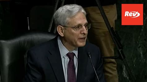 Ag Merrick Garland Testifies On Justice Department Oversight Full Senate Hearing Transcript