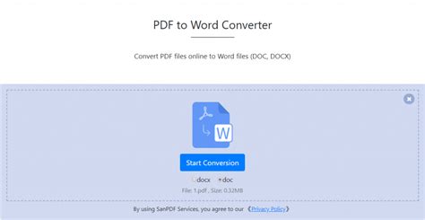 Pdf To Word Converter 100 Free Sanpdf Converter Free