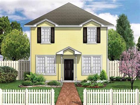 Eplans Colonial House Plan Extra Narrow Colonial For A City Lot