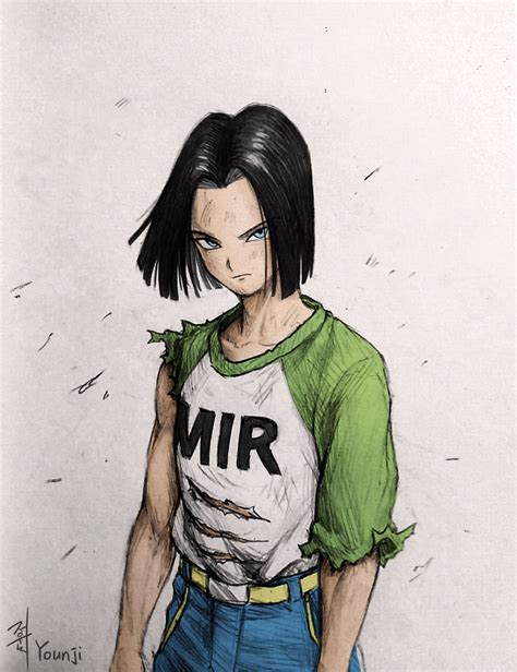 Android 17 By Papersmell On Deviantart