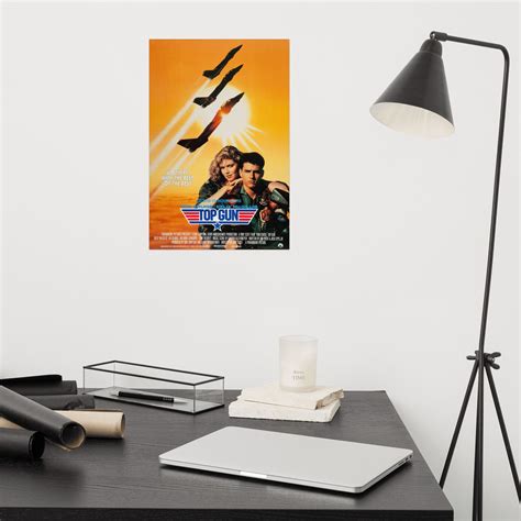 Top Gun 1986 Vintage Movie Poster Reprint Tom Cruise Etsy