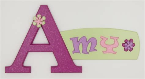 Photo Gallery Of Painted Wooden Name Signs Made By Looselettersca