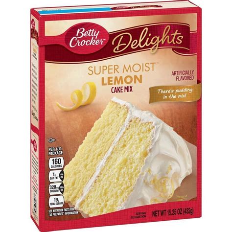 Betty Crocker Super Moist Lemon Cake Mix 1 X 432 G 4 99