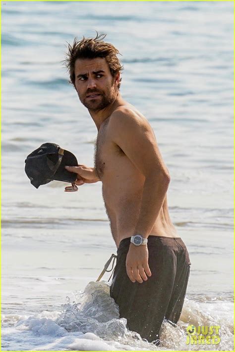 Paul Wesley Looks Hot Going Shirtless At The Beach Photo