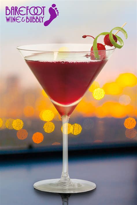 This Cherry Cran Tini Cocktail Is The Perfect Fusion Of Barefoot Sweet