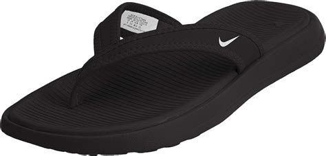 Nike Womens Ultra Celso Thong Flip Flop Blackwhite 60 Regular Us Flip Flops