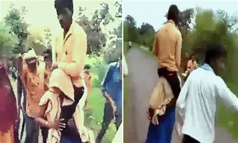 Mp Tribal Woman Thrashed Paraded In Village With Husband On Shoulders For Suspected Affair