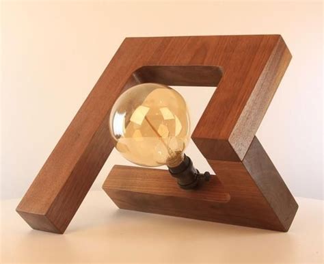 Table Lamps For Bedroom Handmade Wooden Lamp Mobius Loop Lamp