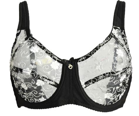 C D Dd E Cup Lace Push Up Bra For Plus Size Women 34 36 38 Embroidery