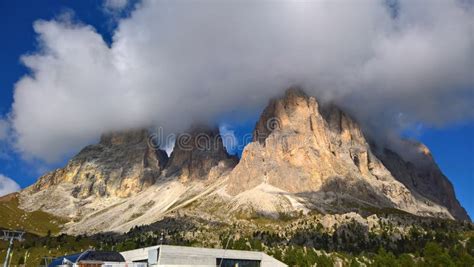 An Amazing Caption Of The Dolomites From Trento Stock Photo Image Of