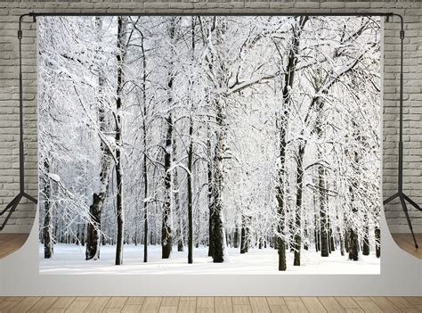 Kate 7x5ft Winter Photography Backdrops White Frozen Snow