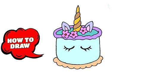 Maybe you would like to learn more about one of these? How to draw a Unicorn cake | Unicorn birthday cake - YouTube