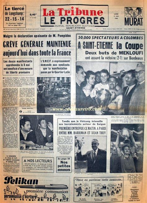 Les événements De Mai 1968 En France Revue De Presse Du 13 Mai 1968