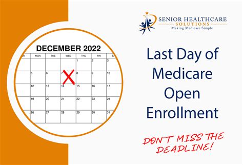 Last Day Of Medicare Open Enrollment Senior Healthcare Solutions