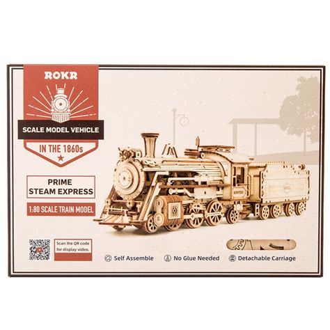3d Wooden Puzzle Steam Train