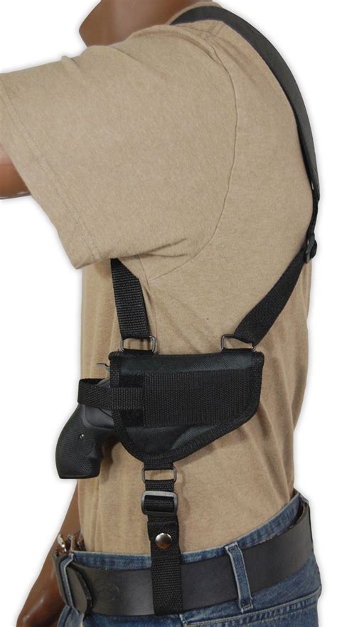 Horizontal Shoulder Holster With Speed Loader Pouch For 2 Snub Nose