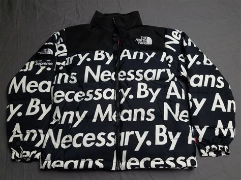 Supreme X The North Face By Any Means Necessary Zip Up Jacket Black