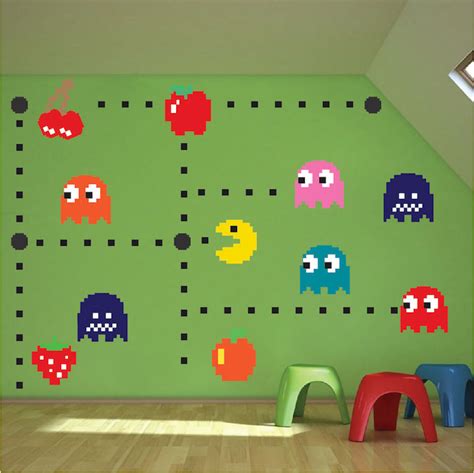 Game Room Wall Decal Peel And Stick Video Game Wall Decals N52