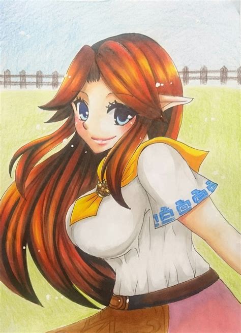 Adult Malon By Yk139djmg Legend Of Zelda Characters Female Characters