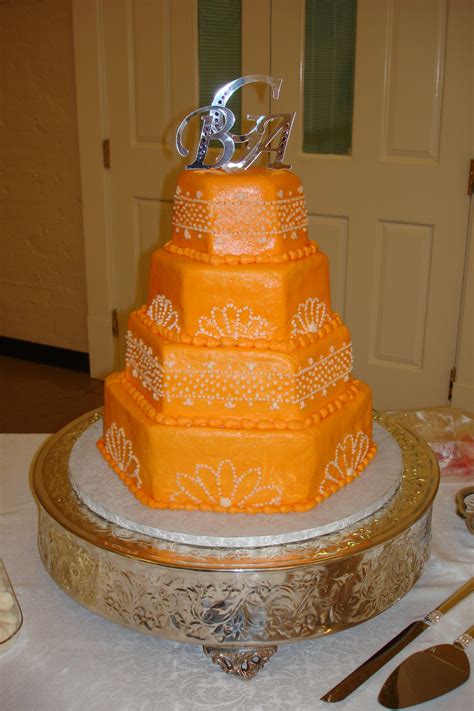 Orange Wedding Cake California Weddings