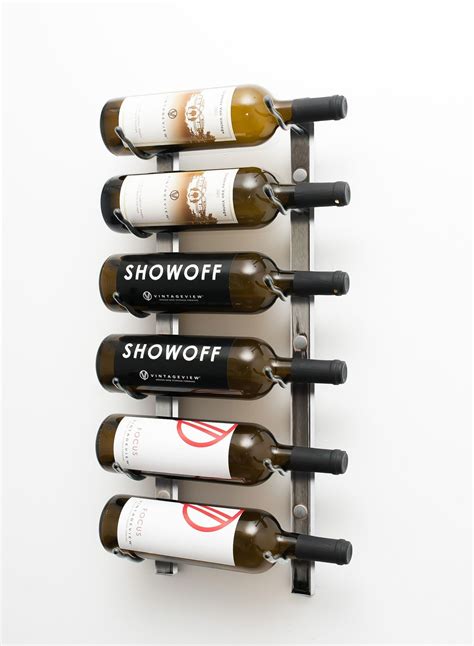 Vintageview Wall Series 6 Bottle Wall Mounted Wine Rack Wine Cave