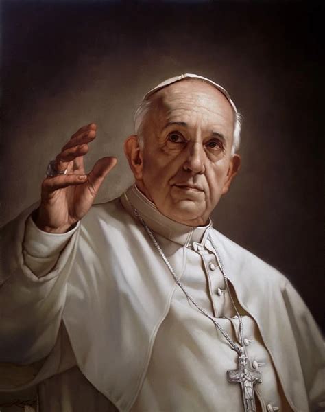 Religion Art Pope Francis Portrait Art Of Christianity Catholicism