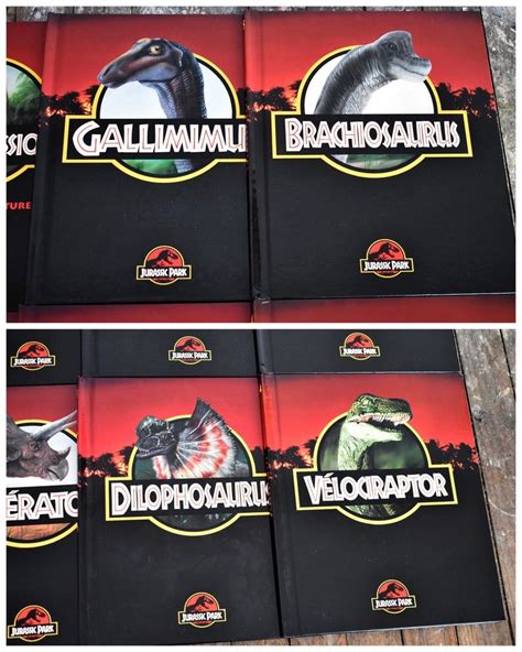 Jurassic Park The Movie Book Collection Set Of 8 Hardcovers Etsy Jurassic Park Film