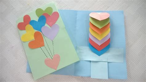 Intended for children of 5 years and above. How to Make Rainbow Heart Waterfall Card by Paper - YouTube