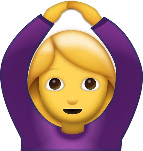 Download Woman Saying Yes Iphone Emoji Icon In  And Ai Emoji Island