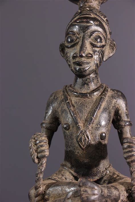 Bronze Yoruba 13869 African Statues Tribal Fetish Maternity