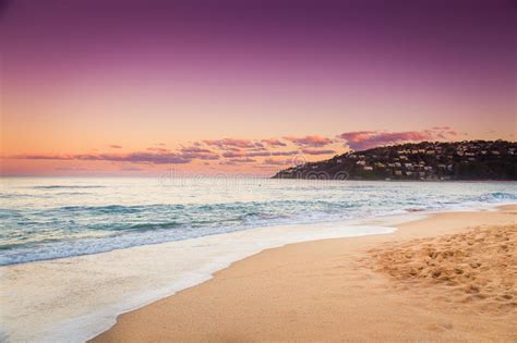 Peaceful Scene With Sunset Seascape In Australia Stock Photo Image