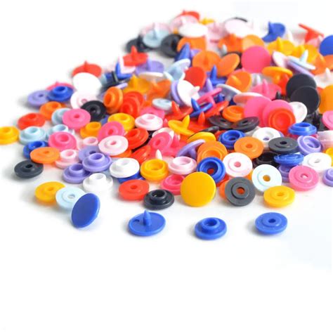 50 Sets Professional Kam T5 Clear Resin Snap Plastic Poppers Buttons