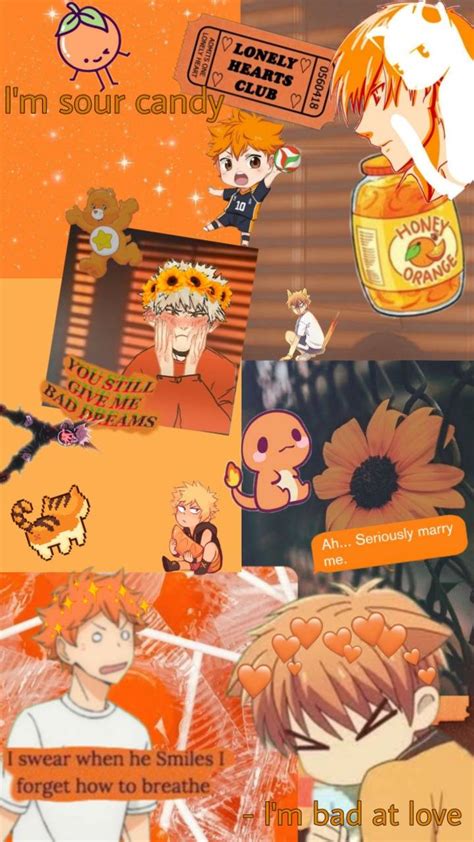 Orange Aesthetic Anime Wallpapers Wallpaper Cave