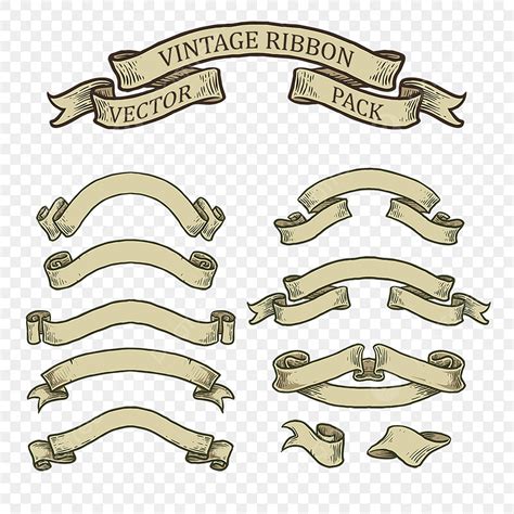 Vintage Ribbon Png Vector Psd And Clipart With Transparent
