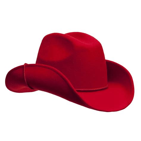 Womens Red Wool Cowboy Hat With Shapeable Brim At Amazon Womens