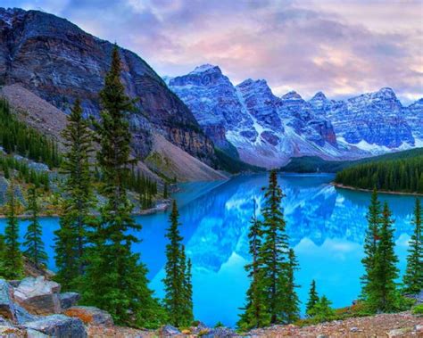 Original Canada Mountain Lake Landscape Painting