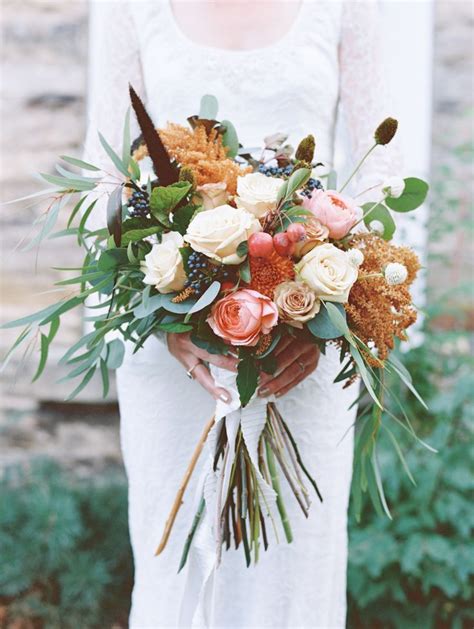 24 Stunning Long Stemmed Flower Ideas Fall Flower Wedding Bouquets