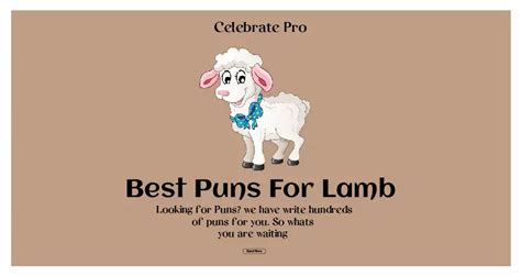 105 Good Lamb Puns Ewe Wont Believe
