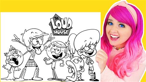 Coloring The Loud House Coloring Pages Lincoln Lily Luna Lynn