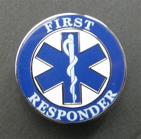 Emt Ems First Responder Lapel Pin Badge 1 Inch Ebay