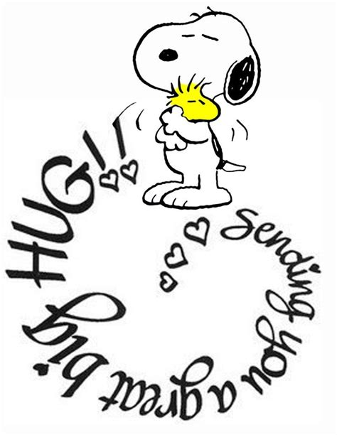 Best Birthday Quotes Sending You A Great Big Hug Snoopy Hug