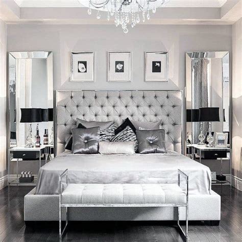 I find black and white to be a perfect color combination for the bedroom. Top 60 Best Grey Bedroom Ideas - Neutral Interior Designs