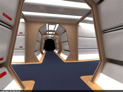 3d Interiors Of Enterprise D Fan Trek Scifi Room Interior Star Trek