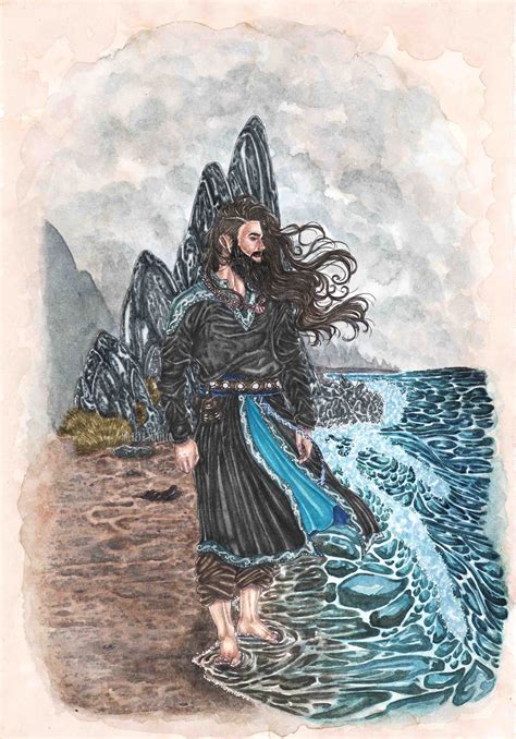Njord Lord Of The Tides By Milbeth Morillo Art Illustration