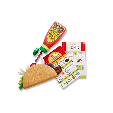 Melissa And Doug Fill And Fold Taco And Tortilla Play Set Suitable For