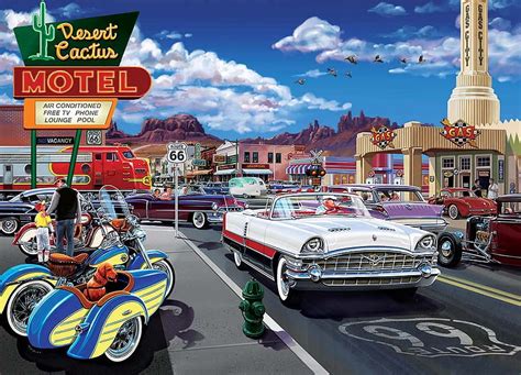 720p Free Download Through On Route 66 Main Road Route 66 Cars