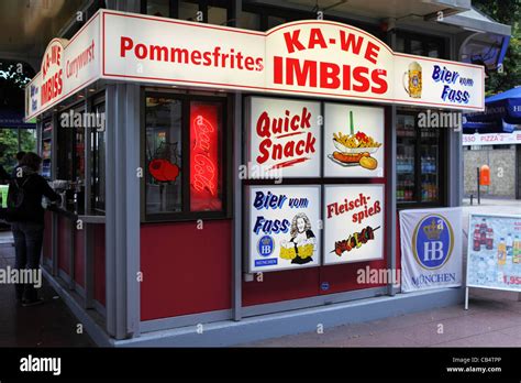 A Fast Food Kiosk Imbiss In Berlin Germany Stock Photo Royalty Free