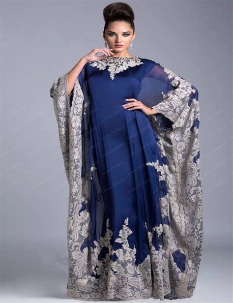Buy Women Muslim Prom Dress Mother Of The Bride Groom Dress Navy Blue Chiffon
