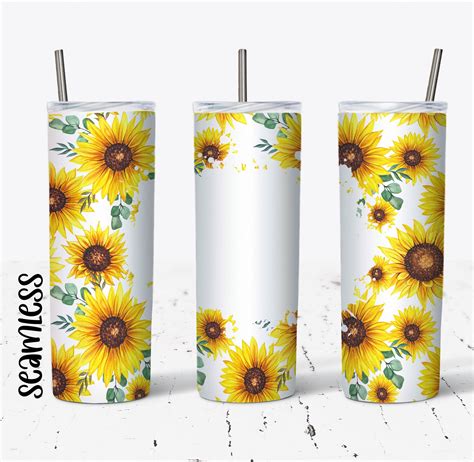 Sunflower Wrap For Tumblers Etsy